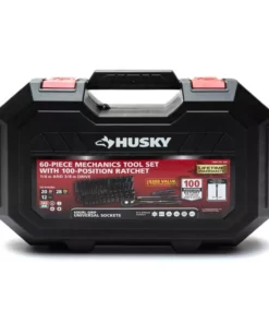 Husky 3/8 in. Drive 100-Position Universal SAE and Metric Mechanics Tool Set (60-Piece) -Deals Hand Tools Zone Store husky mechanics tool sets h10060mtsrm 1f 1000