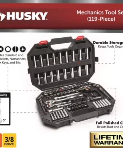 Husky Mechanics Tool Set (119-Piece) -Deals Hand Tools Zone Store husky mechanics tool sets h119mts 40 1000