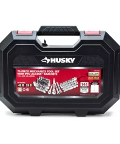 Husky 144-Position 1/4 in. and 3/8 in. Drive Mechanics Tool Set (75-Piece) -Deals Hand Tools Zone Store husky mechanics tool sets h14475mts 06 1f 1000