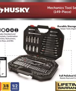 Husky Mechanics Tool Set (149-Piece) -Deals Hand Tools Zone Store husky mechanics tool sets h149mts 40 1000