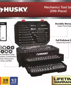 Husky Mechanics Tool Set (290-Piece) -Deals Hand Tools Zone Store husky mechanics tool sets h290mts 40 1000