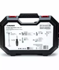 Husky Mechanics Tool Set (75-Piece) -Deals Hand Tools Zone Store husky mechanics tool sets h75mts 02 44 1000