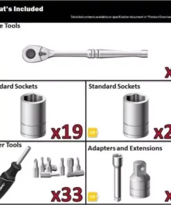 Husky Mechanics Tool Set (75-Piece) -Deals Hand Tools Zone Store husky mechanics tool sets h75mts e1 1000