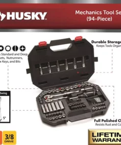 Husky Mechanics Tool Set (94-Piece) -Deals Hand Tools Zone Store husky mechanics tool sets h94mts 40 1000