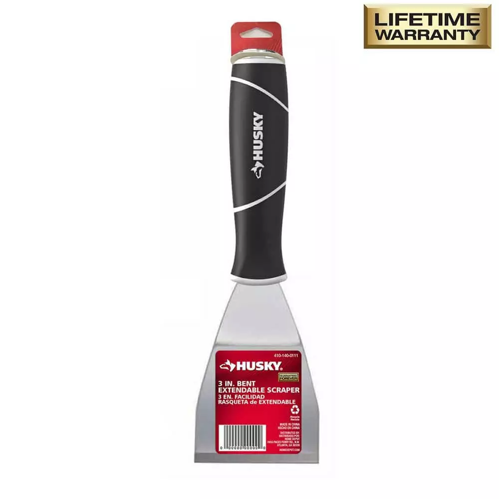 Husky 3 in. Bent Extendable Scraper 3 Husky 3 in. Bent Extendable Scraper