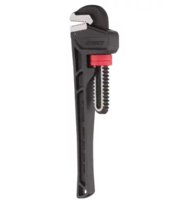 Husky 10 in. Heavy Duty Cast Iron Pipe Wrench with 1 in. Jaw Capacity