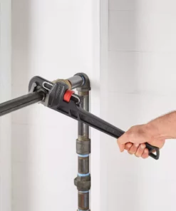 Husky 18 in. Heavy-Duty Cast Iron Pipe Wrench with 2 in. Jaw Capacity 19 Husky 18 in. Heavy-Duty Cast Iron Pipe Wrench with 2 in. Jaw Capacity -Deals Hand Tools Zone Store husky pipe wrenches wg 40 18 76 1000