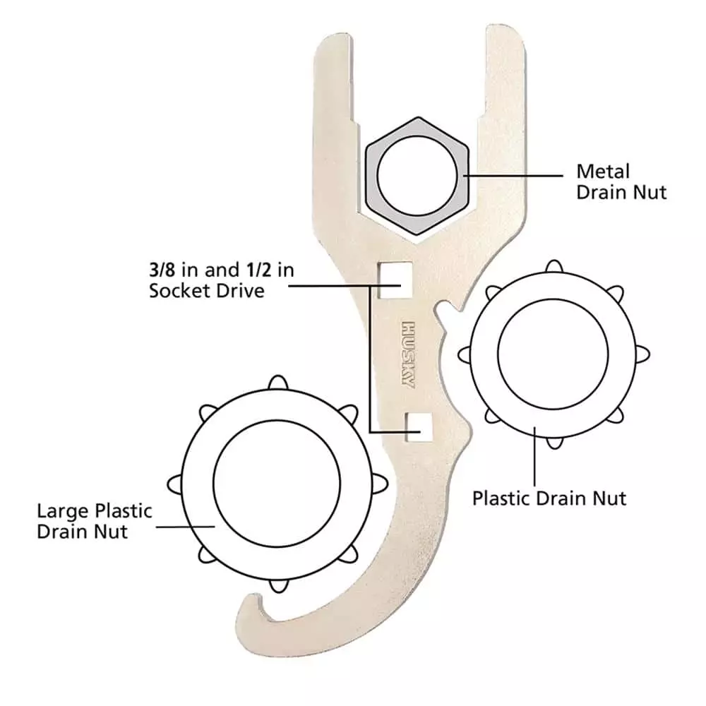 Husky 3-Way Plumbers Wrench 9 Husky 3-Way Plumbers Wrench - Image 7