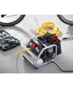 Husky 1 Gal. Portable Electric-Powered Silent Air Compressor -Deals Hand Tools Zone Store husky portable air compressors 3300113 66 1000