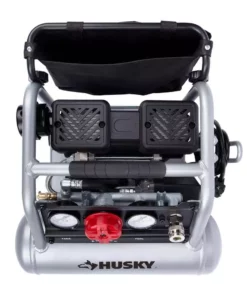 Husky 1 Gal. Portable Electric-Powered Silent Air Compressor -Deals Hand Tools Zone Store husky portable air compressors 3300113 76 1000