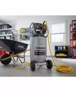 Husky 20 Gal. Vertical Electric-Powered Silent Air Compressor -Deals Hand Tools Zone Store husky portable air compressors 3332013 1f 1000