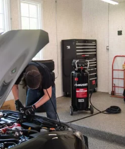 Husky 20 Gal. 200 PSI Oil Free Portable Vertical Electric Air Compressor -Deals Hand Tools Zone Store husky portable air compressors c202h 31 1000