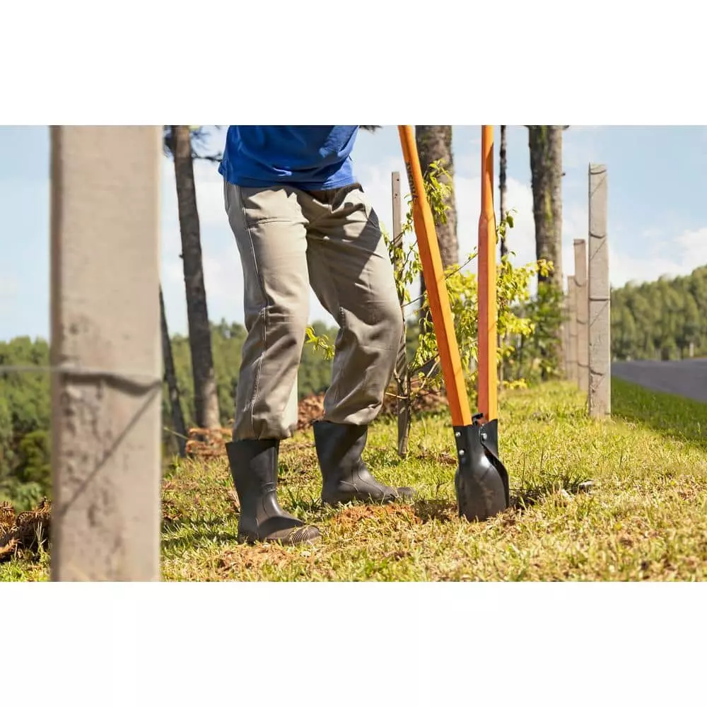 Husky 47 in. L Wood Handle Carbon Steel Post Hole Digger with Grip 7 Husky 47 in. L Wood Handle Carbon Steel Post Hole Digger with Grip - Image 5