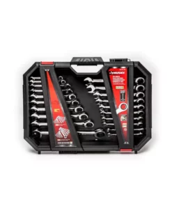 Husky 72-Tooth Ratcheting SAE/MM Combination Wrench Set (20-Piece) -Deals Hand Tools Zone Store husky ratcheting wrenches hrw20pcsmn 06 4f 1000