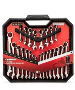 Husky SAE and Metric Ratcheting Wrench Set (24-Piece) -Deals Hand Tools Zone Store husky ratcheting wrenches hrw24pc 4f 1000