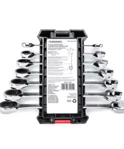 Husky Ratcheting SAE Combination Wrench Set (7-Piece) -Deals Hand Tools Zone Store husky ratcheting wrenches hrw7pcsaen 1f 1000
