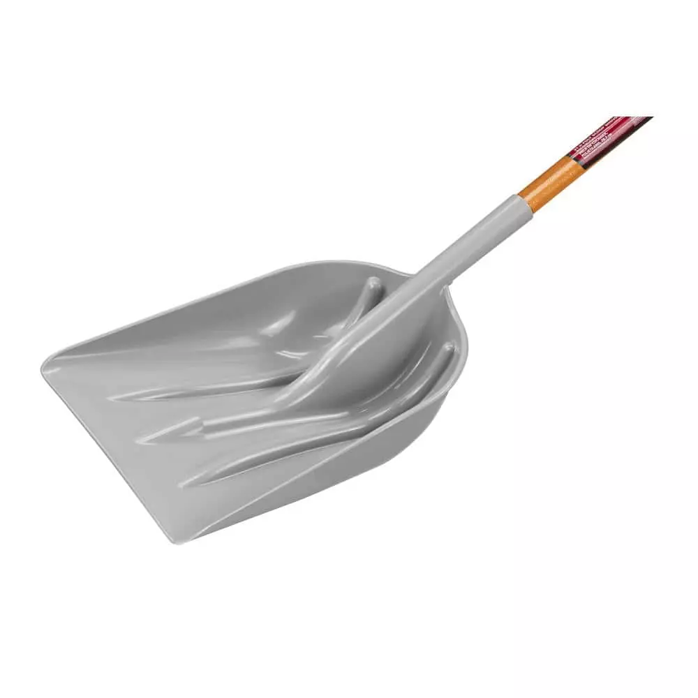 Husky 31 in. Wood Handle D-Grip Plastic Scoop Shovel 4 Husky 31 in. Wood Handle D-Grip Plastic Scoop Shovel - Image 2