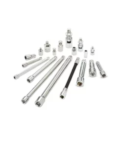 Husky 1/4 in., 3/8 in., 1/2 in. Drive Accessory Set (19-Piece)