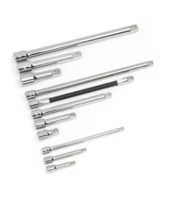 Husky 1/4 in., 3/8 in., 1/2 in. Drive Accessory Set (19-Piece) -Deals Hand Tools Zone Store husky socket extension sets haccy19pcrm fa 1000