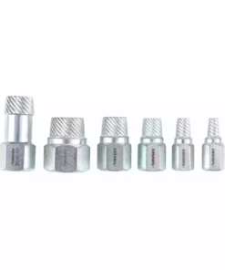 Husky Pipe Nipple Extractor Set (6-Piece) -Deals Hand Tools Zone Store husky specialty plumbing tools 410 391 0111 1f 1000