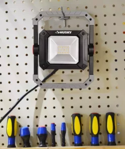 Husky 1000 Lumens LED Portable Work Light -Deals Hand Tools Zone Store husky standing work lights lg302c 10w1 31 1000