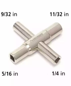 Husky 4-Way Sillcock Key -Deals Hand Tools Zone Store husky water meter keys 16pl0129 66 1000