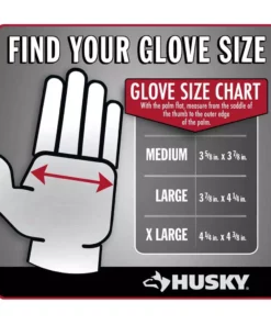 Husky Large ANSI 2 Cut Level Nitrile Coated Impact Work Glove -Deals Hand Tools Zone Store husky work gloves hk37130 lcc6 44 1000