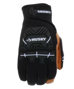 Husky Large Grain Goatskin Leather Performance Impact Work Glove with Spandex Back -Deals Hand Tools Zone Store husky work gloves hk84015 lcc6 40 1000