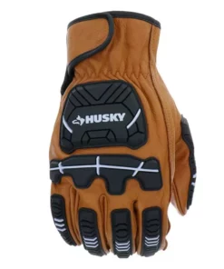 Husky Large Premium Grain Cowhide Leather Heavy Duty Impact Work Glove -Deals Hand Tools Zone Store husky work gloves hk84016 lcc6 40 1000