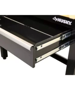 Husky 4 ft. Solid Wood Top Workbench in Black with Pegboard and 1 Drawer -Deals Hand Tools Zone Store husky workbenches g4801s us 1d 1000