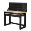 Husky 4 ft. Solid Wood Top Workbench in Black with Pegboard and 1 Drawer -Deals Hand Tools Zone Store husky workbenches g4801s us 64 1000