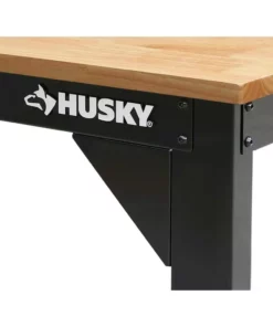 Husky 6 ft. Solid Wood Top Workbench in Black -Deals Hand Tools Zone Store husky workbenches g7200s1 us c3 1000