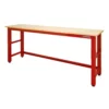 Husky 8 ft. Adjustable Height Solid Wood Top Workbench in Red for Ready to Assemble Steel Garage Storage System -Deals Hand Tools Zone Store husky workbenches g9600r us1 64 1000