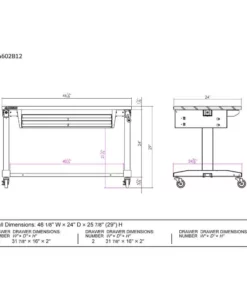 Husky 46 in. Adjustable Height Work Table with 2-Drawers in White 19 Husky 46 in. Adjustable Height Work Table with 2-Drawers in White -Deals Hand Tools Zone Store husky workbenches holt4602bj2 40 1000
