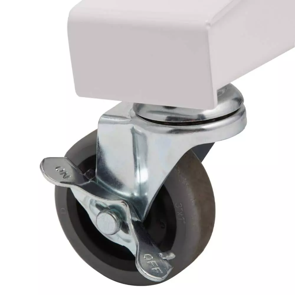 Husky 46 in. Adjustable Height Work Table with 2-Drawers in White 9 Husky 46 in. Adjustable Height Work Table with 2-Drawers in White - Image 7