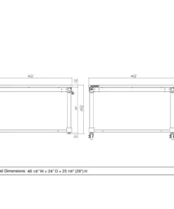 Husky 46 in. W x 24 in. D Steel Adjustable Height Solid Wood Top Workbench Table in Black -Deals Hand Tools Zone Store husky workbenches holt46xdb12 a0 1000