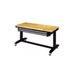 Husky 52 in. Adjustable Height Work Table with 2-Drawers in Black