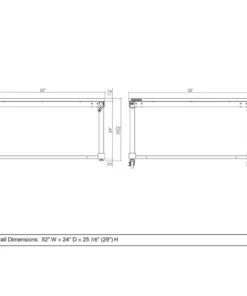 Husky 52 in. W x 24 in. D Adjustable Height Solid Wood Top Workbench Table in Black 18 Husky 52 in. W x 24 in. D Adjustable Height Solid Wood Top Workbench Table in Black -Deals Hand Tools Zone Store husky workbenches holt52xdb12 a0 1000