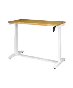 Husky 52 in. Adjustable Height Work Table in White -Deals Hand Tools Zone Store husky workbenches holt52xdbj2 4f 1000