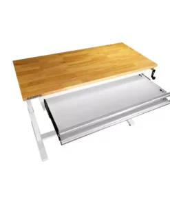 Husky 62 in. Adjustable Height Work with 2-Drawers Table in White -Deals Hand Tools Zone Store husky workbenches holt6202bj2 fa 1000