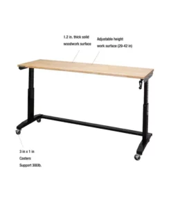Husky 72 in. Adjustable Height Work Table -Deals Hand Tools Zone Store husky workbenches holt72xdb11 a0 1000