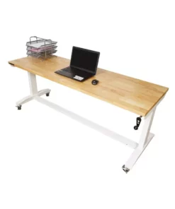 Husky 72 in. Adjustable Height Work Table in White -Deals Hand Tools Zone Store husky workbenches holt72xdbj2 40 1000