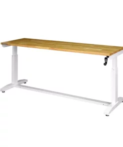 Husky 72 in. Adjustable Height Work Table in White -Deals Hand Tools Zone Store husky workbenches holt72xdbj2 77 1000