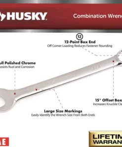 Husky SAE/MM Combination Wrench Set (24-Piece) -Deals Hand Tools Zone Store husky wrench sets hcw24pcsm 05 a0 1000