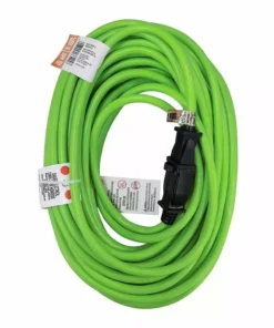 Husky 50 ft. 16/2 Indoor/Outdoor Extension Cord, Green 13 Husky 50 ft. 16/2 Indoor/Outdoor Extension Cord, Green -Deals Hand Tools Zone Store lime green husky general purpose cords hw16250hlg 4f 1000