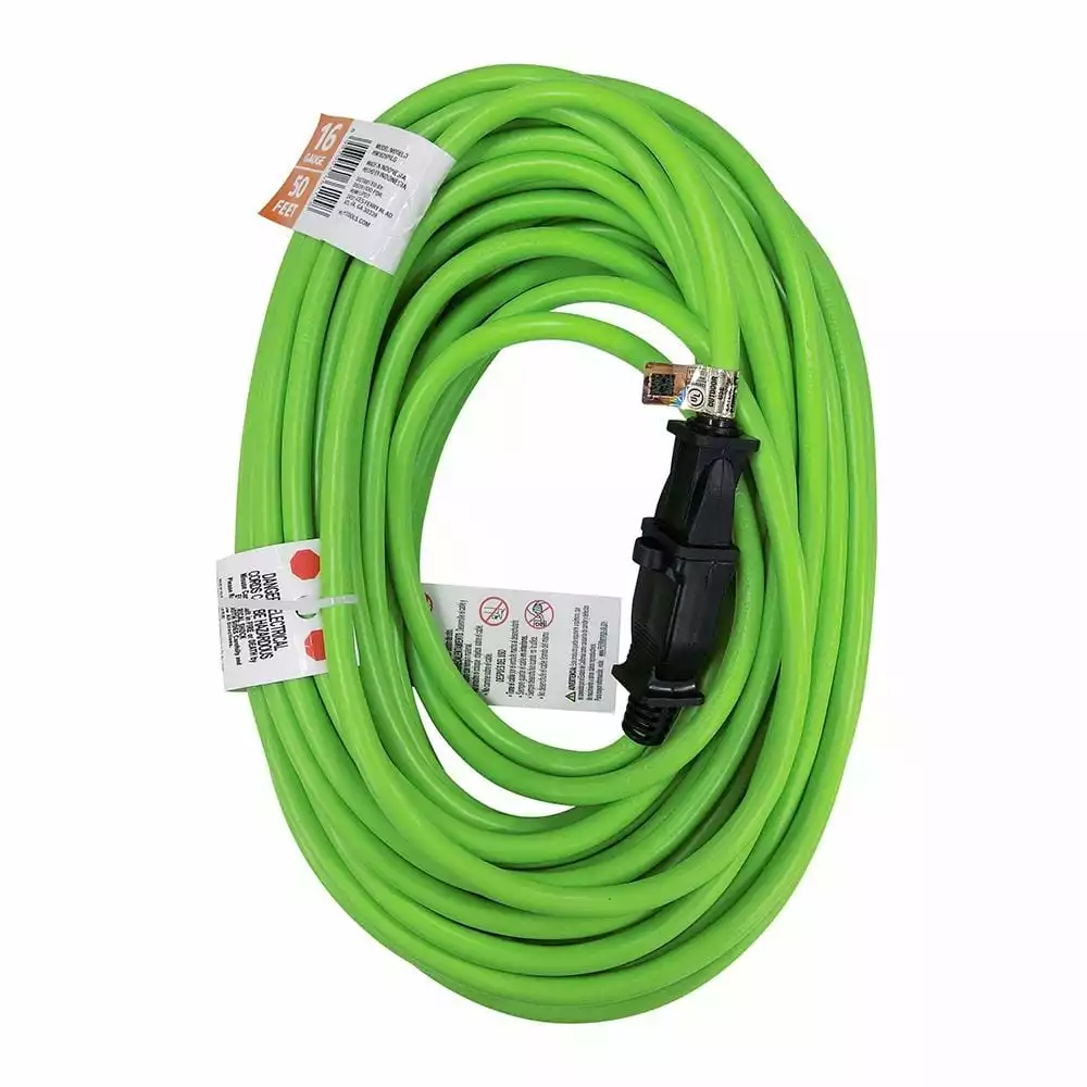 Husky 50 ft. 16/2 Indoor/Outdoor Extension Cord, Green 7 Husky 50 ft. 16/2 Indoor/Outdoor Extension Cord, Green - Image 5