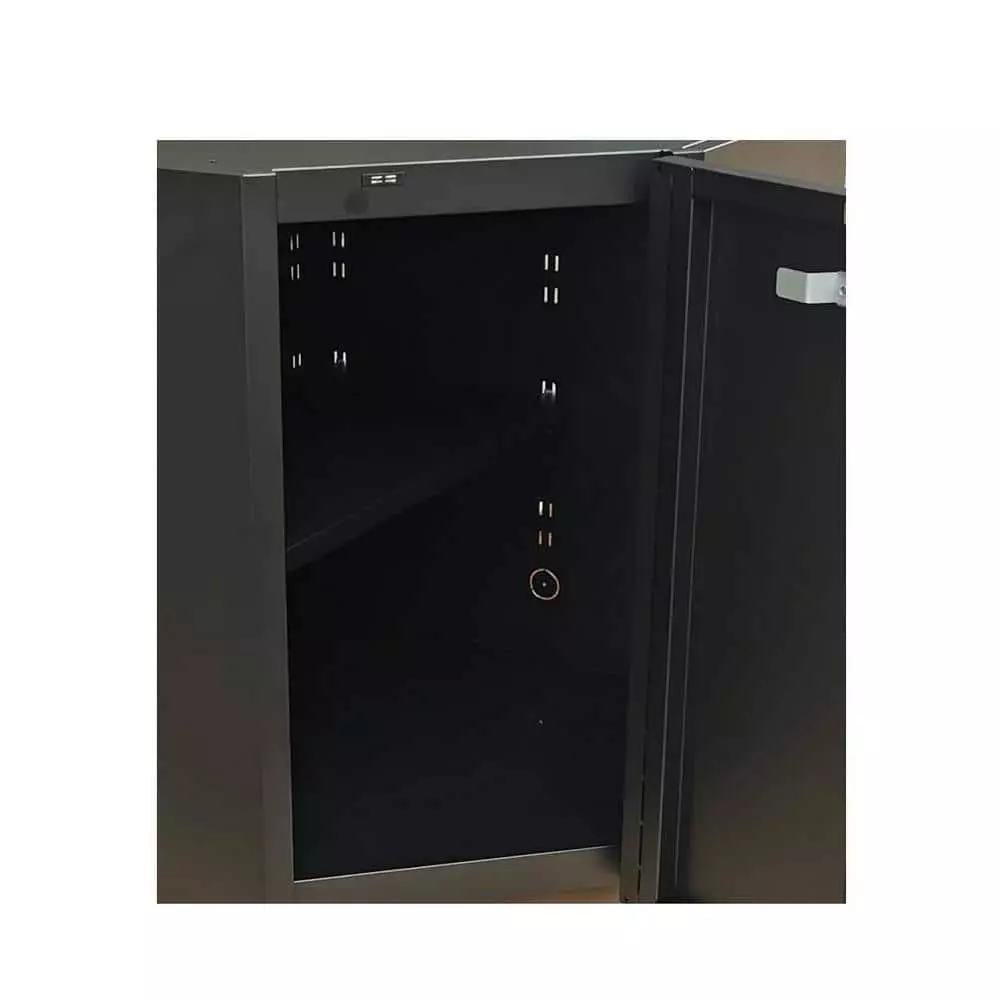 Husky Regular Duty Welded 24-Gauge Steel Corner Garage Base Cabinet in Black (28 in. W x 33.5 in. H x 28 in. D) 6 Husky Regular Duty Welded 24-Gauge Steel Corner Garage Base Cabinet in Black (28 in. W x 33.5 in. H x 28 in. D) - Image 4
