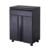 Husky Regular Duty Welded 24-Gauge Steel 1-Drawer 2-Door Garage Base Cabinet in Black (24 in. W x 33 in. H x 16 in. D) -Deals Hand Tools Zone Store matte black powder coating husky free standing cabinets h24bc1drw 64 1000