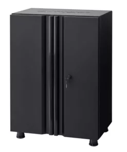 Husky Regular Duty Welded 24-Gauge Steel 2-Door Garage Base Cabinet in Black (24 in. W x 33 in. H x 16 in. D)