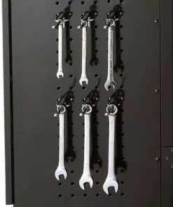 Husky Regular Duty Welded 24-Gauge Steel Freestanding Garage Cabinet in Black (31 in. W x 75 in. H x 20 in. D) 20 Husky Regular Duty Welded 24-Gauge Steel Freestanding Garage Cabinet in Black (31 in. W x 75 in. H x 20 in. D) -Deals Hand Tools Zone Store matte black powder coating husky free standing cabinets h30locker 77 1000